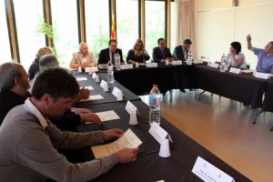 Reunió dels alcaldes lluçanesos amb Joana Ortega