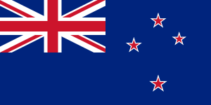 Bandera actual de Nova Zelanda