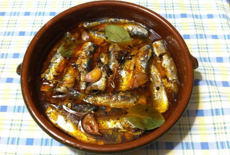 Sardines en escabetx, segons una recepta de l'àvia de Neus Cuscó.