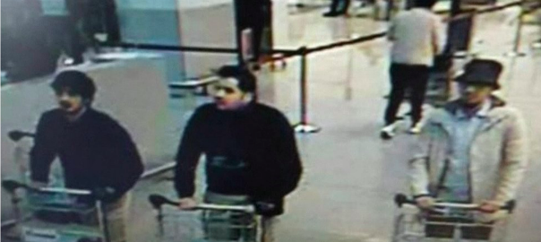 Els sospitosos de l'atemptat a l'aeroport de Brussel·les.
