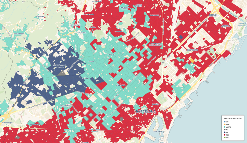 Mapa Qu Han Votat Els Vostres Ve Ns Els Resultats De Les Eleccions