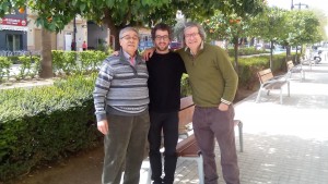Lluís Pérez, Josep Mira i Casimir Romero, autors del documentari