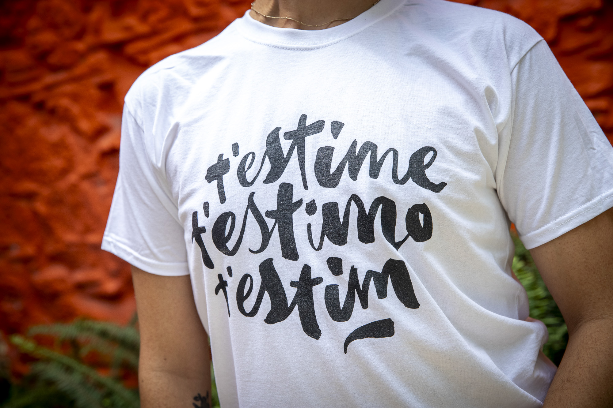 Samarreta &ldquo;T&rsquo;estime, t&rsquo;estimo, t&rsquo;estim&rdquo;