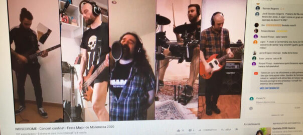 Noisedrome, un dels grups que van actuar al Concert confinat de la Festa Major de Mollerussa