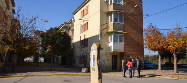 Els tècnics en la seva visita al Grup Sant Isidori