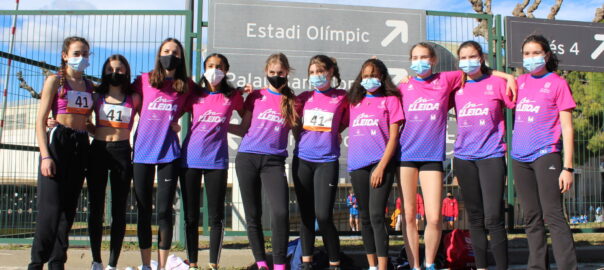 Les atletes sub16 del CA Terres de Ponent, sotcampiones de Catalunya