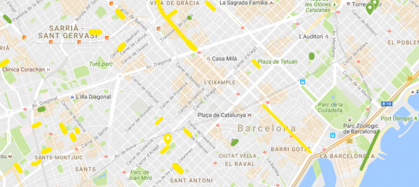 carrers de barcelona mapa Consulteu els 58 carrers que quedaran tallats a Barcelona pel Dia 