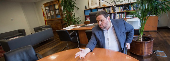 Former Catalan vice-president Oriol Junqueras, now in prison