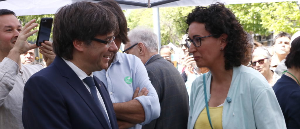 Carles Puigdemont i Marta Rovira en una fotografia d'arxiu
