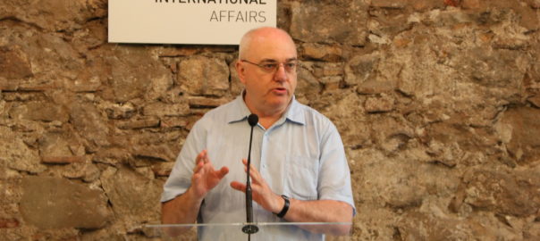 Dominic Keown en un acte del CIDOB, el 19 de juliol de 2017. (Fotografia: CIDOB)