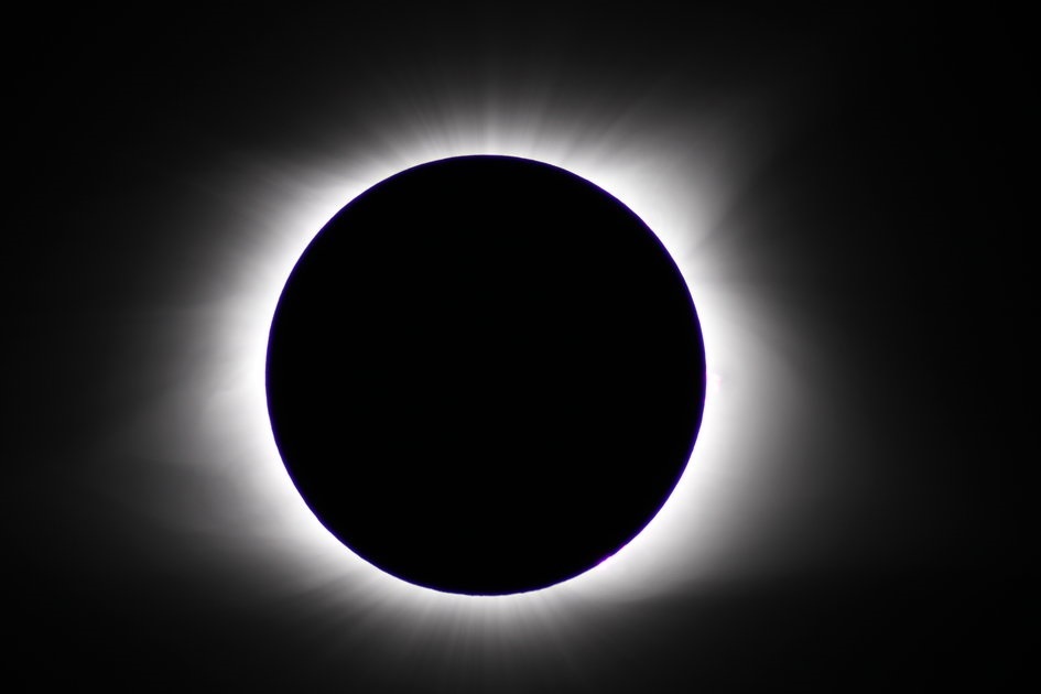 Eclipsi solar total vist a Wyoming, als EUA, del 21 d'agost de 2017.