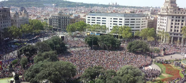 Resultat d'imatges de imatges manifestacio barcelona no tinc por
