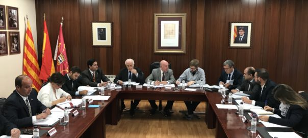 Imatge general de la sessió plenària que s'ha celebrat al Conselh Generau d'Aran 1-O