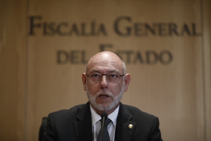 L'ex-fiscal general de l'estat José Manuel Maza el dia que va presentar les querelles contra el govern i Forcadell