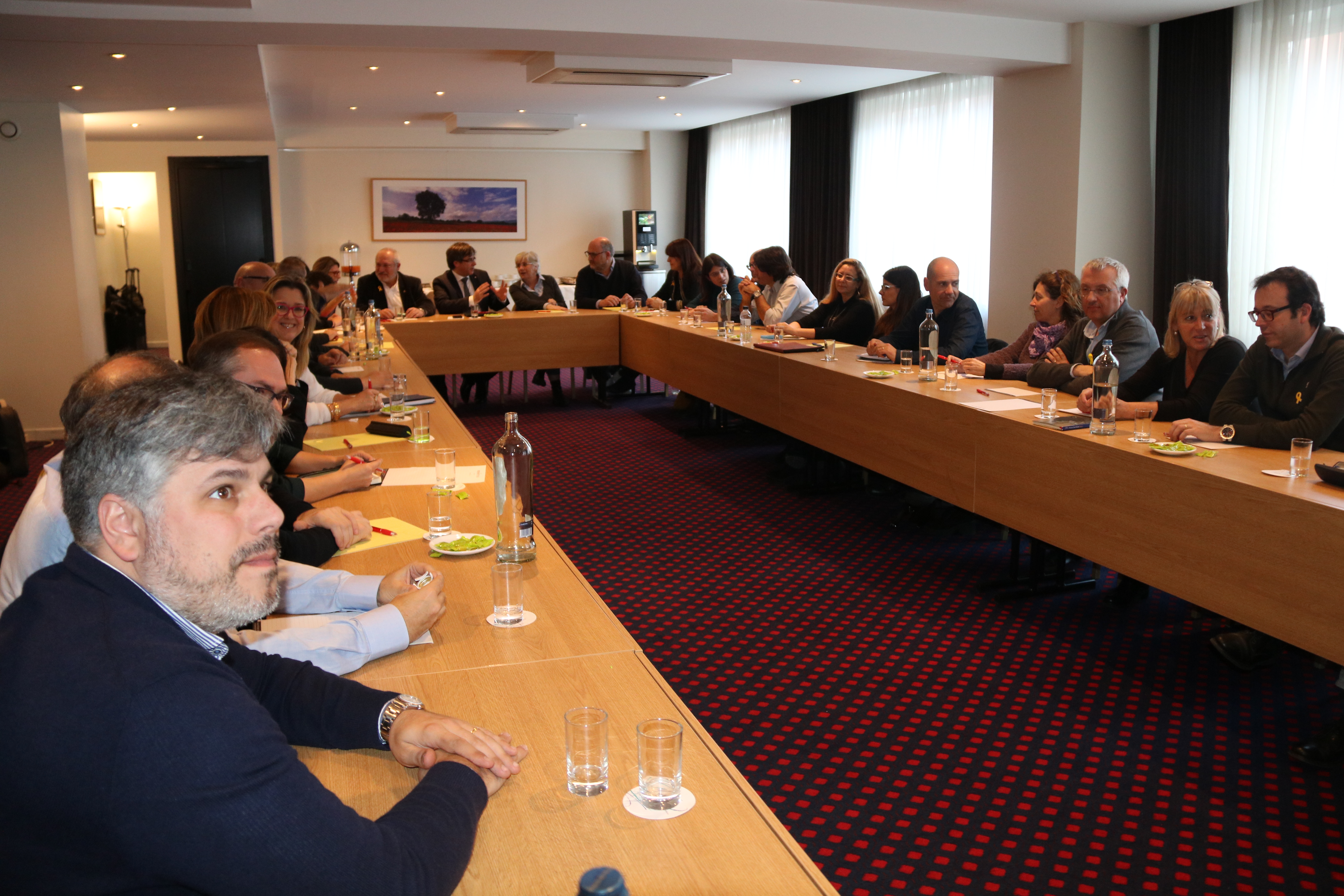 Imatge d'arxiu d'una reunió de Junts per Catalunya a Brussel·les (fotografia: ACN).