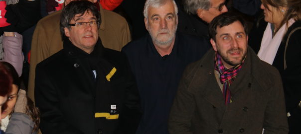 Puigdemont amb Matamala, a qui se li ha arxivat la causa provisionalment, tot i que encara es pot dictar una ordre de cerca