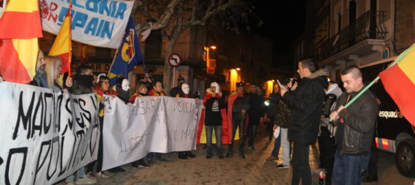 Imatge d'arxiu de la manifestació de Democracia Nacional a Balsareny.