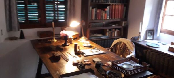 El despatx de Robert Graves a can Alluny.