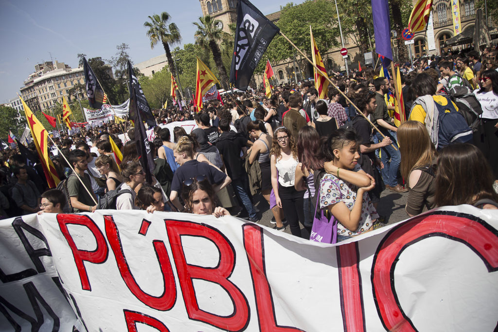 El SEPC convoca una vaga d’estudiants el 26 de maig a Catalunya per a defensar l’educació pública