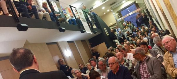 Conferència de Vicent Partal i Pere Cardús a Ca n'Alcover, a Palma