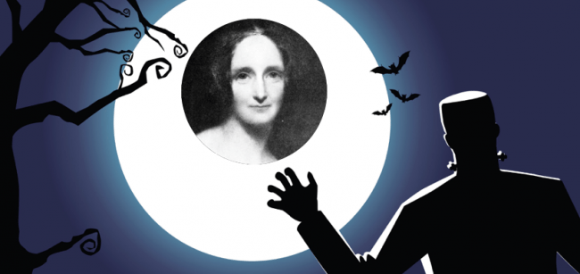 En el cercle, Mary Shelley, l'autora de ‘Frankenstein’, publicat fa dos segles