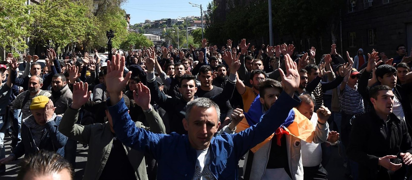 Manifestació a Armènia en contra del primer ministre (fotografia d'EuropaPress)