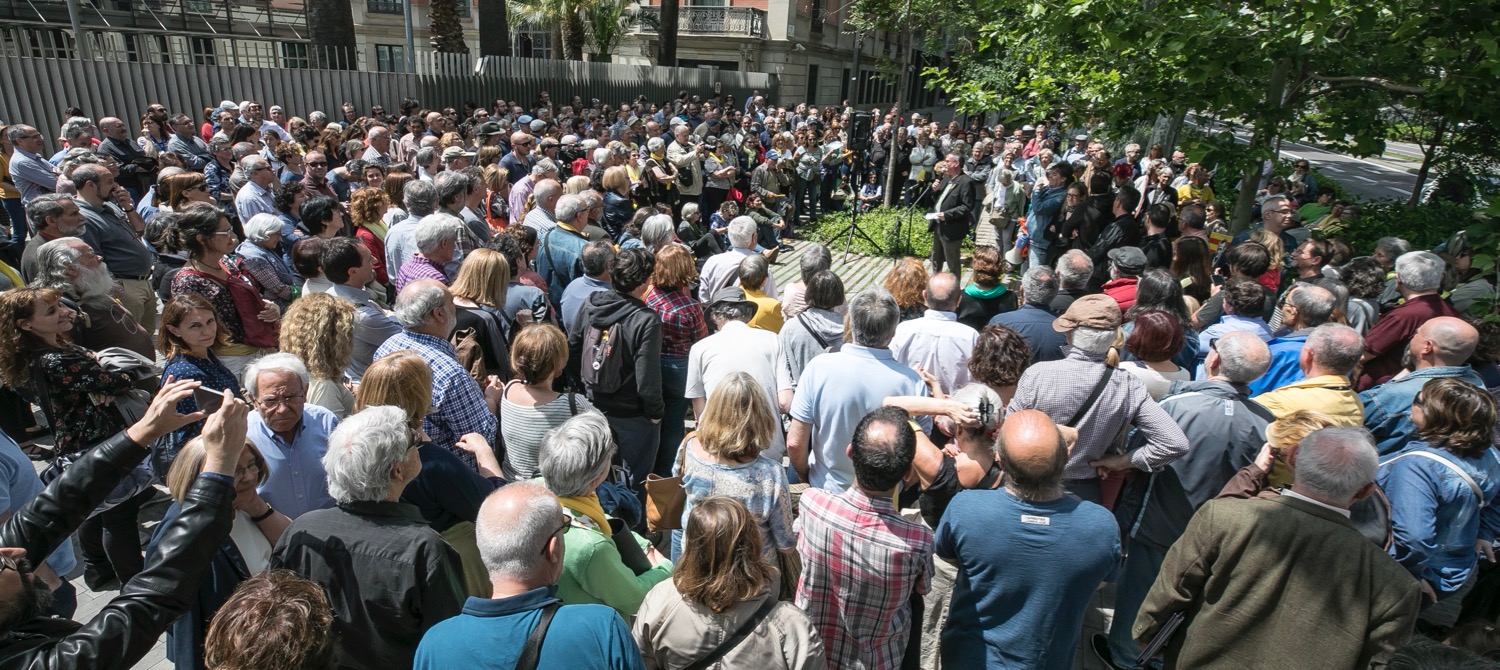 Vicent Partal fa una conferència davant el Departament d'Interior (fotografia: Lluís Brunet).