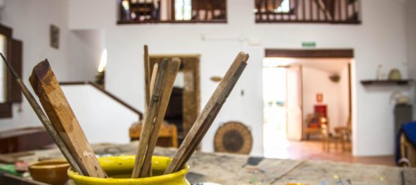 Aquí treballava Miró. Fundació Mas Miró, 2018