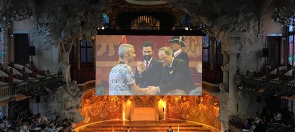 Lliurament de les Creus de Sant Jordi 2018 al palau de la Música Catalana. Foto: Europa Press.