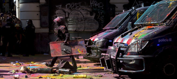 Una imatge de la protesta d'aquell dia