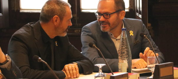 Eusebi Campdepadrós i Josep Costa, en una imatge d'arxiu (fotografia: ACN).