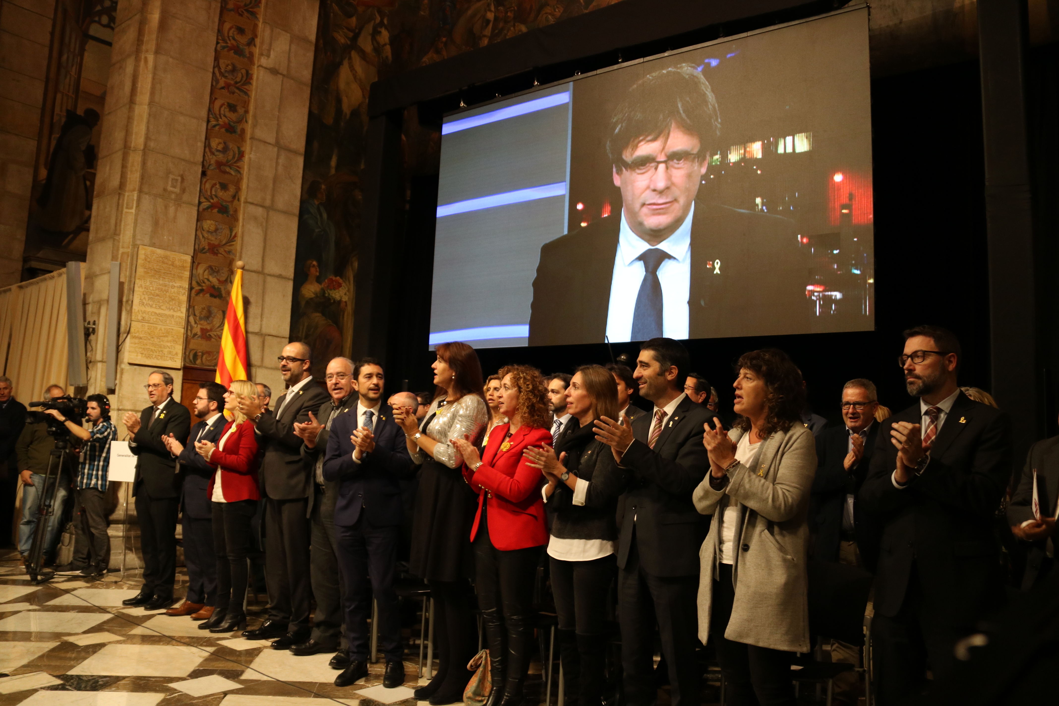 Presentació del Consell per la República al Palau de la Generalitat (fotografia: Albert Salamé).