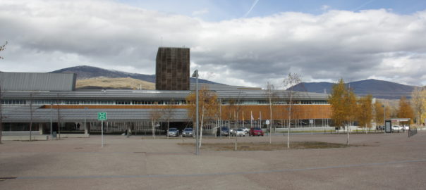 Pla general de l'accés principal i de la façana de l'Hospital de Cerdany