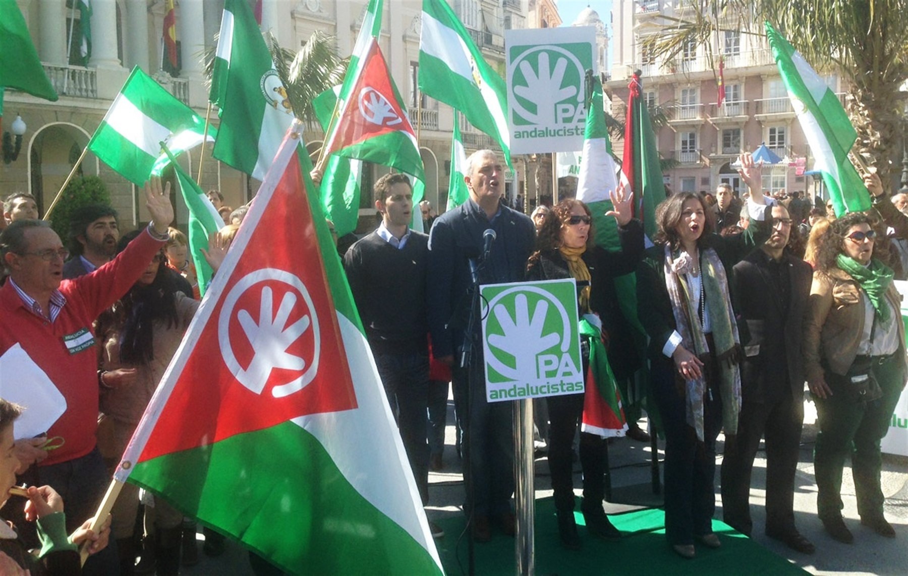 Míting del Partit Andalusista el 2013.