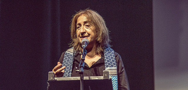 Maria Dolors Coll als Premis Literaris Miquel Martí i Pol