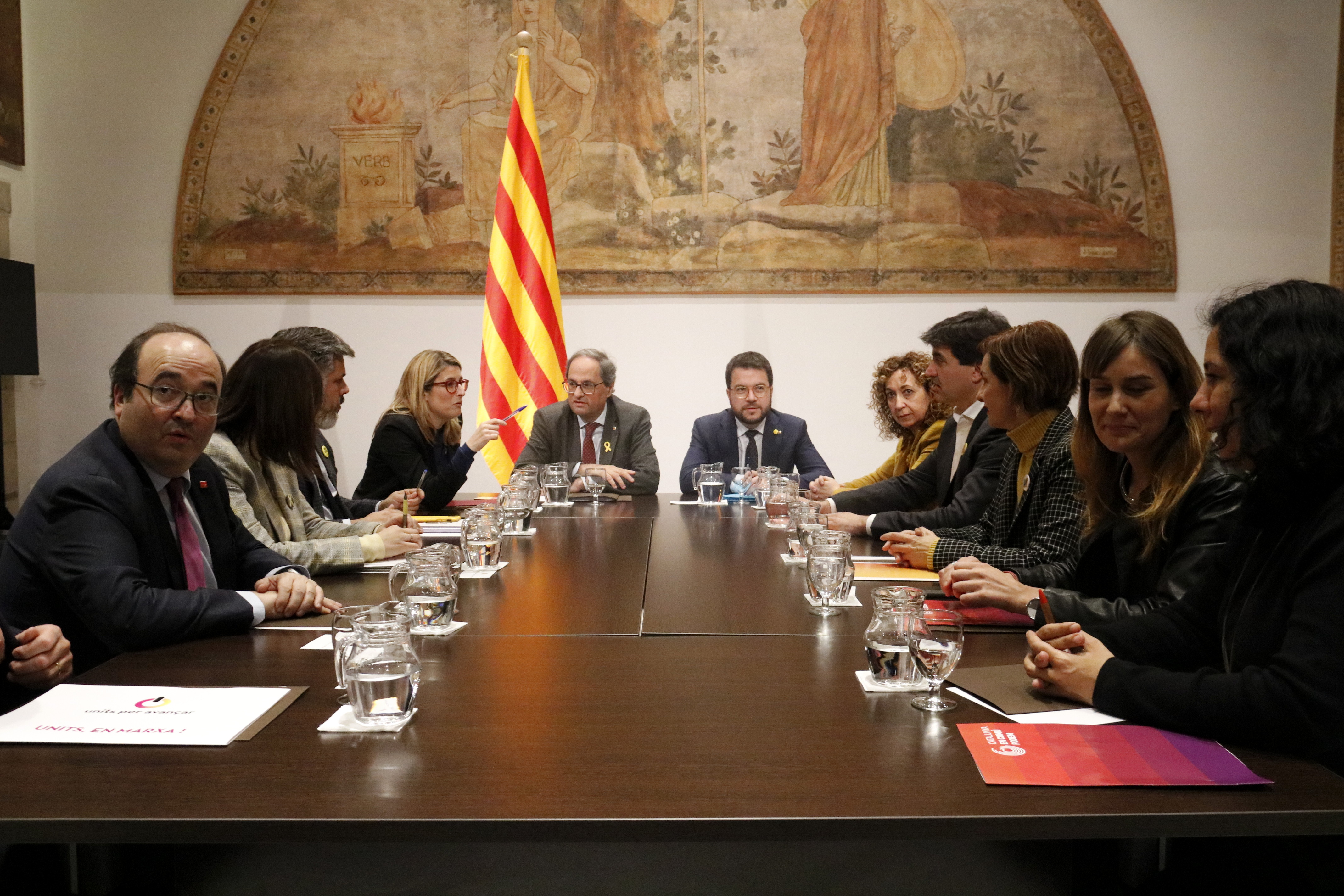 Reunió de la taula de diàleg el 5 de febrer. Fotografia: ACN