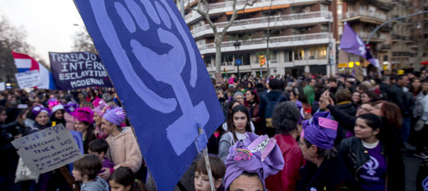 Manifestació tarda - vaga feminista 8 de març
