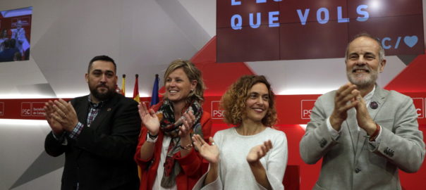 Imatge d'arxiu dels candidats del PSC en les anteriors eleccions espanyoles