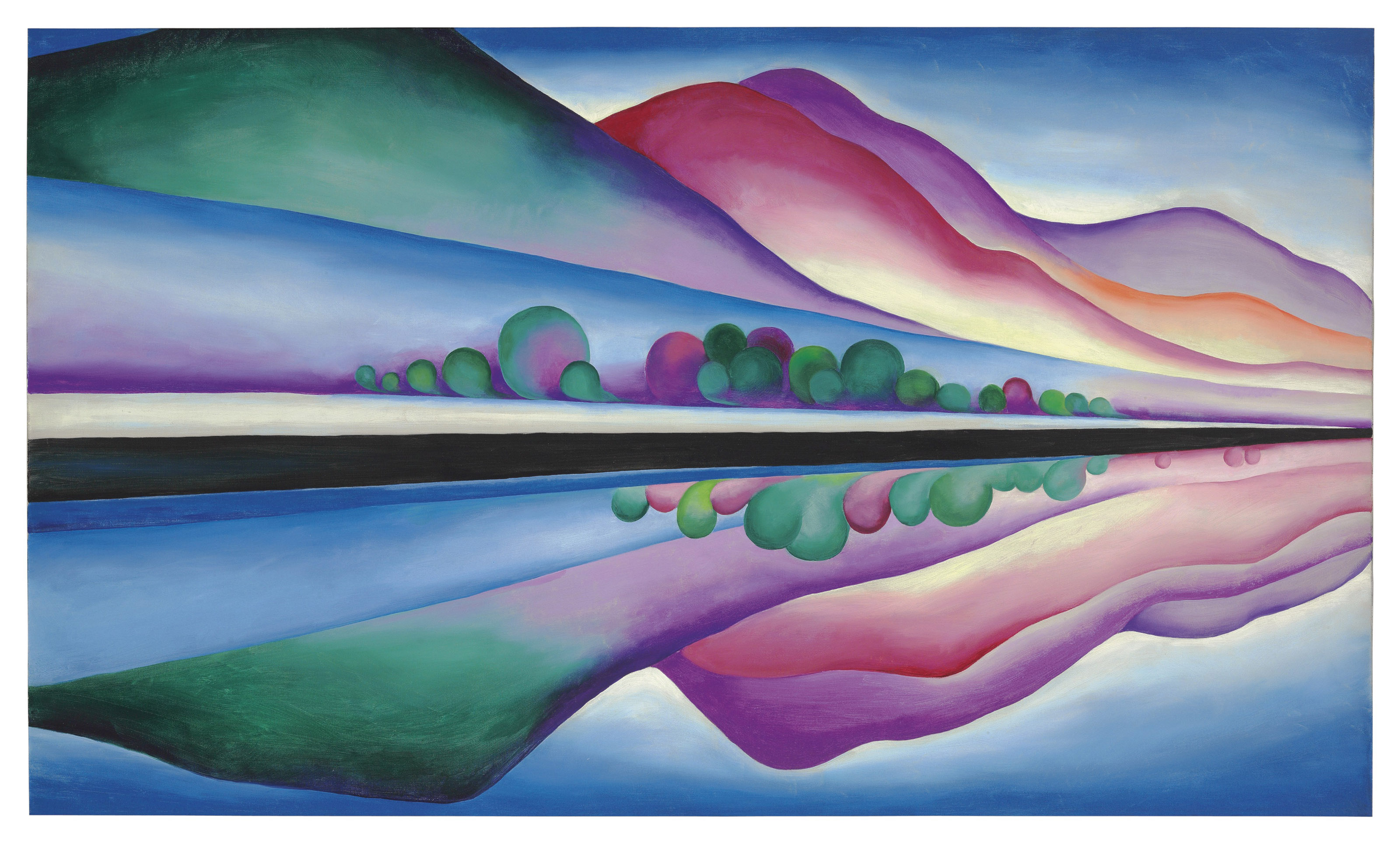 ‘Reflexos sobre el llac George’, de Georgia O’Keeffe, 1921-1922