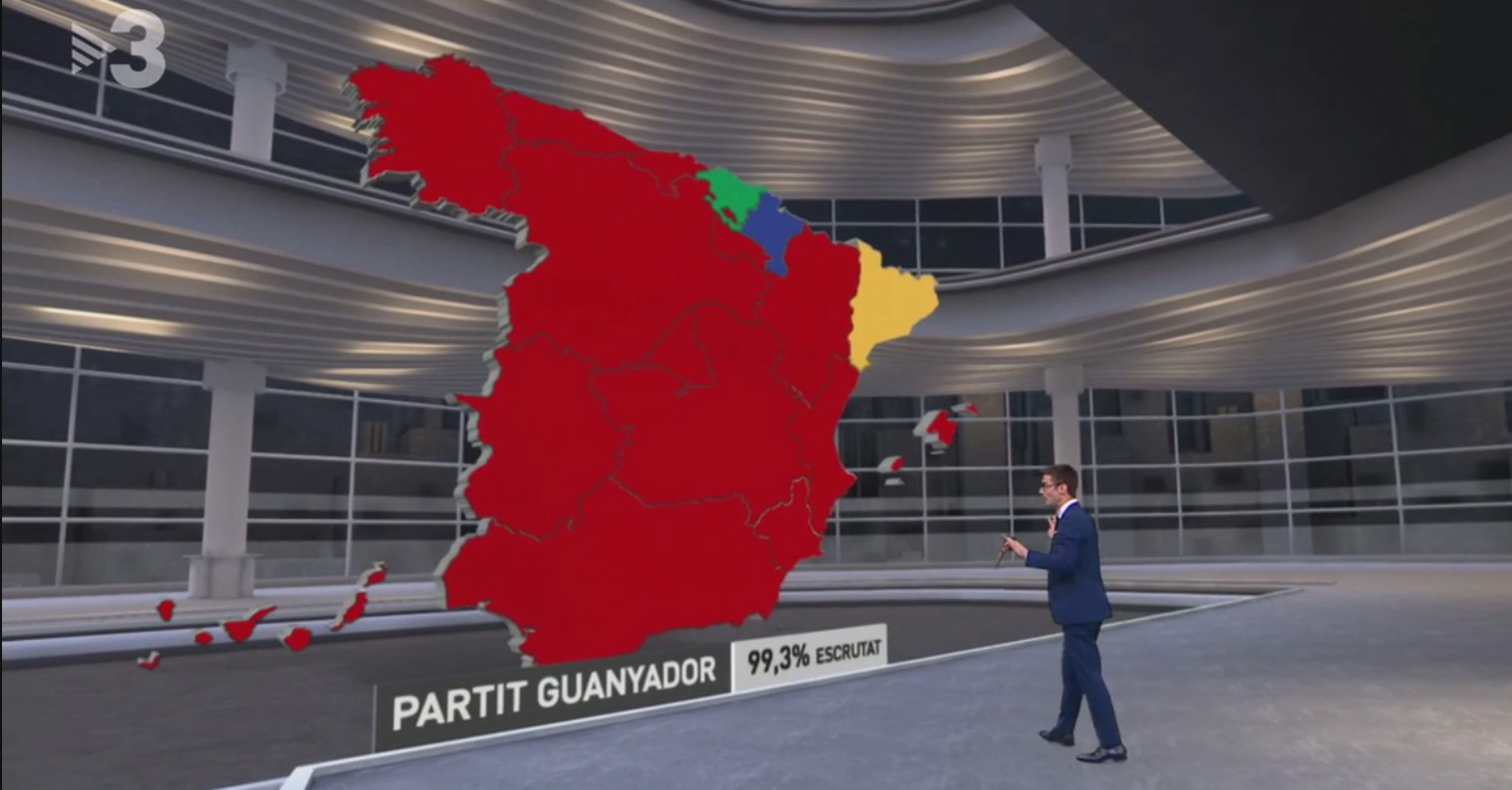 Imatge del programa especial de TV3 sobre les eleccions del 28-A.