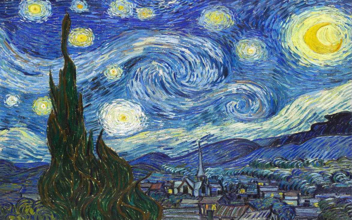‘La nit estrellada’, l’últim quadre que va pintar Van Gogh, el 1889, tretze mesos abans de morir.