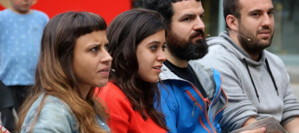 Maria Rovira i Anna Saliente formen part de la candidatura conjunta proposada. Fotografia: ACN