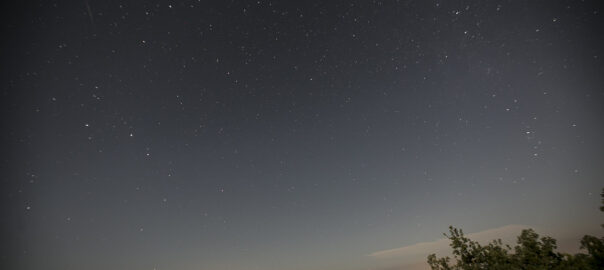 Imatge d'arxiu dels Perseids (fotografia: Albert Salamé).