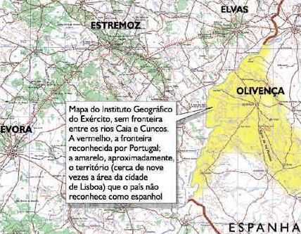Un mapa cada dia: quan Portugal no reconeix la frontera amb Espanya