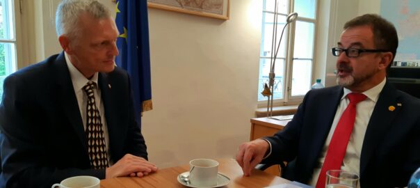Alfred Bosch (right) with Josef Schöchl, regional MP from Salzburg