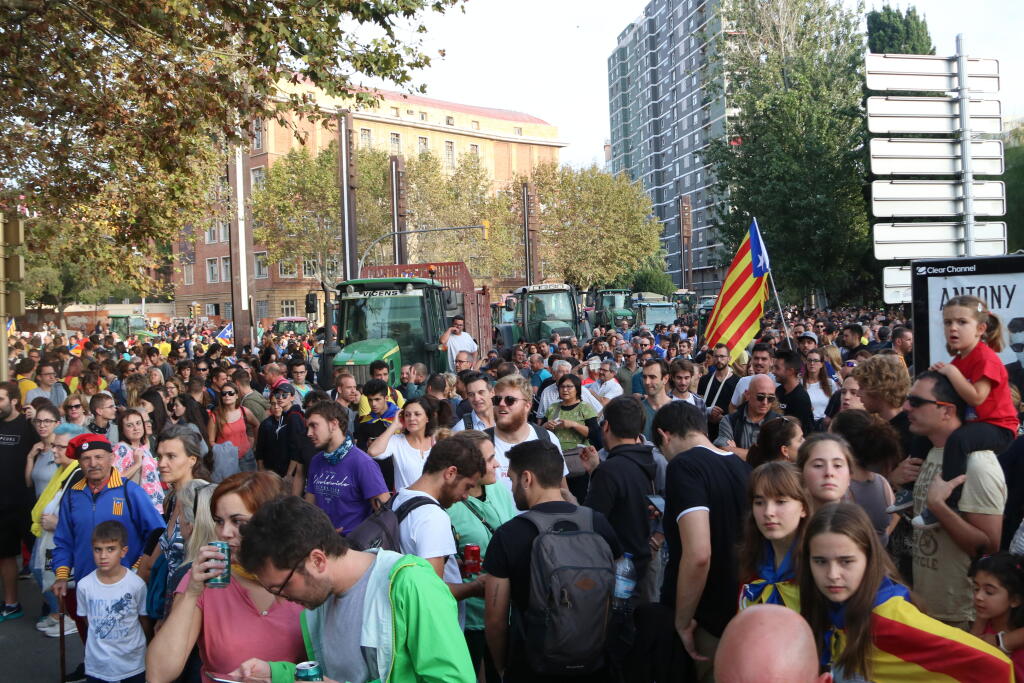 Manifestació a Tarragona el 18 d'octubre, després de la sentència