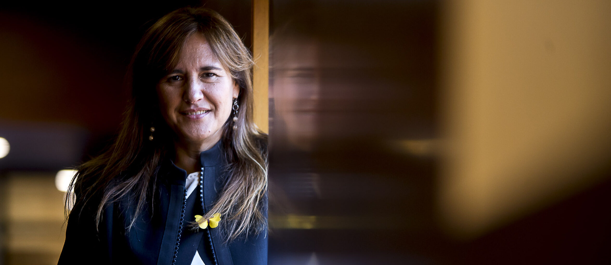 Laura Borràs, ahir al Parlament de Catalunya (fotografia: Albert Salamé).