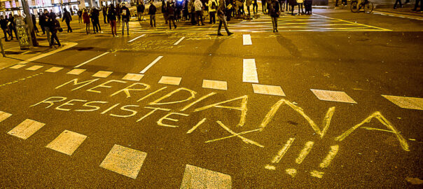 Fotografia d'arxiu d'una nit del tall de la Meridiana (fotografia: Albert Salamé).