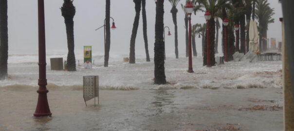 Inundació a Cubelles (Garraf) el gener de 2020. Fotografia: ACN.
