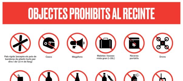 Objectes prohibits Perpinya 29 febrer